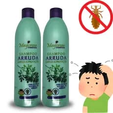Kit 2 Shampoo Arruda Contra Piolhos e Lêndias Elimina Piolhos em Crianças