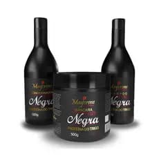 Kit Lama Negra Shampoo Condicionador Mascara