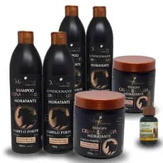 Kit Crina e Cauda 2Shampoo+2Condicionador+2Mascaras+1Reparador de fios
