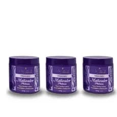 Kit 3 Mascaras Matizador Platinum Maycrene 500ML