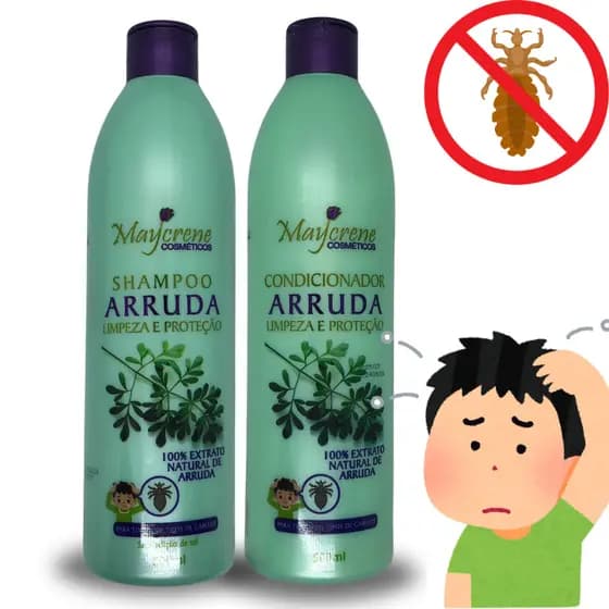 Kit Arruda 2x500ml Para Coceira - Shampoo + Condicionador Natural