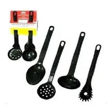 Kit Colher, Escumadeira, Pegador Massa, Colher E Concha