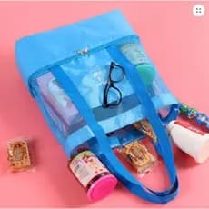 Bolsa de Praia de Rede com Compartimento Térmico