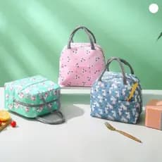 Bolsa Térmica Estampada com Alça Lancheira Marmita Fitness Escola