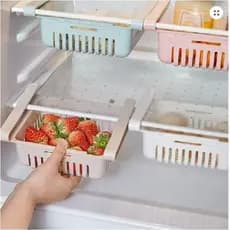 Cesto Organizador de Geladeira Gaveta Extra Multi-uso Basta Encaixar