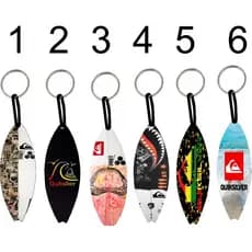 Chaveiro prancha surf 8 cm x 3 cm com estampa de prancha profissional