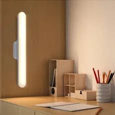 Luminária LED Bastão Recarregável Magnética 3 Tons Luz Ideal para Armário, Closet  e Leitura