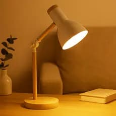 Luminária de Mesa Articulada Abajur Luz Aconchegante Quarto Sala Escritório Iluminação