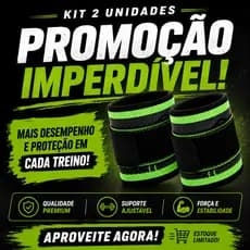 Kit 02 Munhequeira Faixa Compressão Esporte Protetor Pulso Ajustável Academia