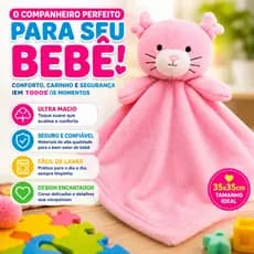 Naninha Bebê Presente Maternidade Pelúcia Macia Anti Alérgica