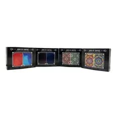 Jogo de Cartas Baralho em PVC Estojo de Plástico Com Naipe Grande Edição Limitada Vision Cards Truco Sueca Buraco Poker