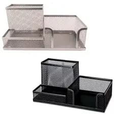 Porta Canetas Organizador de Mesa Bloco de Notas Grampos Clips Escritório Home Office