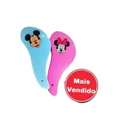 Escova de Cabelo Minnie Mickey Escova Infantil Personagem