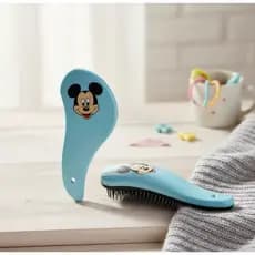 Escova de Cabelo Infantil Mickey Desembaraçadora Cerdas Macias Escova Para Menino