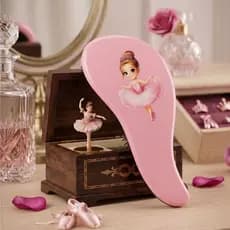 Escova de Cabelo Infantil Menina Bailarina Desembaraça sem Puxar