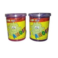Kit 2 Amoebas Original Coloridas Geleia Slime Massinha Barata para Brincar e se Divertir