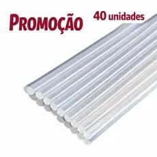 Bastão de cola quente fino  Pacote com 40 unidades