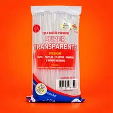 80 Bastões de Cola Quente fina Premium 7,0mm  30 Centimetros Super  transparente.