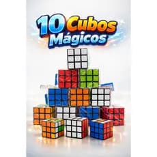 Kit Cubo Mágico Simples 5 x 5 x5 cm  Brinquedo  10 unidades exercite seu cérebro