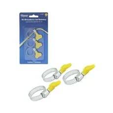 Kit com 03 Abraçadeiras de Ferro com Borboleta 14 a 27 mm