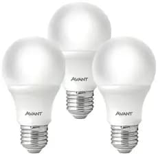 Kit 3 Lâmpadas Avant LED Branco Frio 15W 6500K 1300 Lúmens E27 Bivolt Ambientes Residenciais