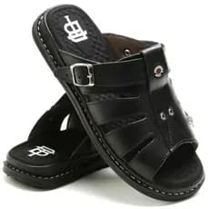 Sandália Franciscana Anti Stress Chinelo Masculino Em Couro Legítimo Oferta