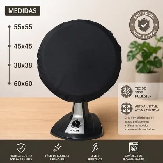 Capa Protetora Para Ventilador, Todos os modelos e tamanhos.
