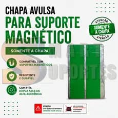 Chapa Para Suporte Magnético Celular Para Moto