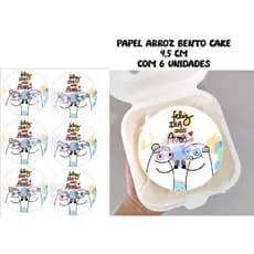 Papel de arroz para Bento Cake e Mini Bolo dia dos avós