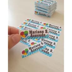KIT 52 adesivos Personalizado  autismo/Etiqueta resistente  á  Água para creche e material escolar