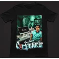 Camiseta Meme "Eu faço Computaria"