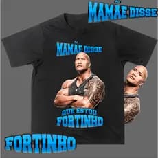 Camiseta Academia Camisa - Mamãe Disse Que Estou Fortinho