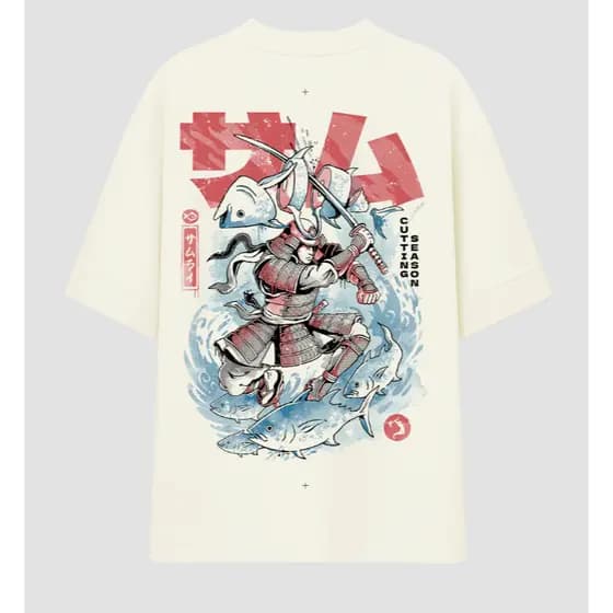 Camiseta Oversized - Samurai Cutting Season
