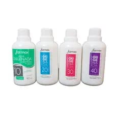 Agua Oxigenada 10 20 30 40 Volumes Descolorante de Pelos Cremosa 90ml Farmax