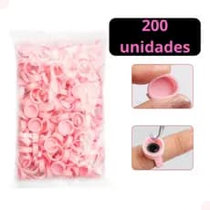 Anel Batoque descartavel 200und Cilios Sobrancelha Henna