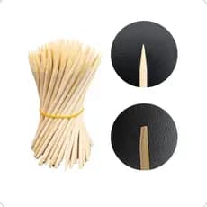 Palito Manicure Laranjeira Unha Sobrancelha Cuticula Chanfrado Espatula De Bambu Designer Henna Micro