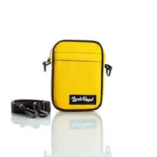 Bolsa Transversal, Shoulder Bag Ludoraal Slim amarela, unissex, bolsa feminina e masculina