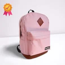 Mochila Ludoraal Barra bela Rosa(fundo marrom)
