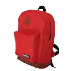 Mochila Ludoraal Barra bela Vermelho(fundo marrom)