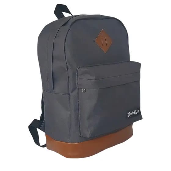 Mochila Ludoraal Barra bela cinza(fundo marrom)