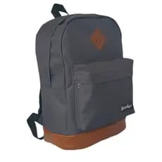Mochila Ludoraal Barra bela cinza(fundo marrom)