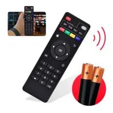 Controle Remoto Para Tv Box Smart 4K HD Aparelho Digital Universal + 2 Pilhas