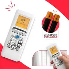 Controle Remoto Para Ar Condicionado Midea Springer Split + 2 Pilhas