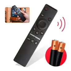 Controle Remoto Para Tv Samsung Smart 4k Netflix Prime Globoplay + 2 Pilhas