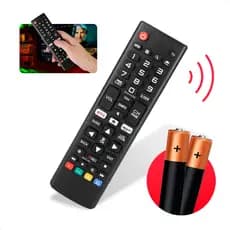 Controle Remoto Para Tv LG Smart Universal Prime Netflix + 2 Pilhas - Montones