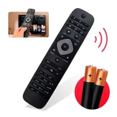 Controle Remoto Para Tv Philips Smart Universal Lcd Led + 2 Pilhas