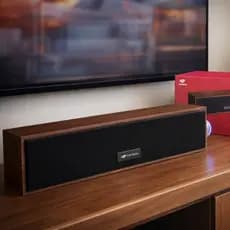 Caixa de Som Speaker P2 USB para Computador e Notebook Estéreo Soundbar para Tv Smartv Madeira