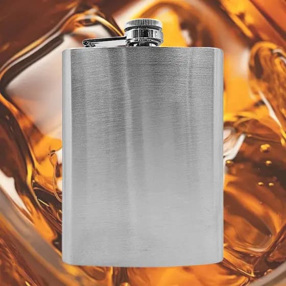 Cantil de Bolso Aço Inox Porta Bebida Cantil Whisky 180ml á 240Ml Presente Amigo Secreto Presente