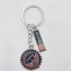 Chaveiro de Metal Profissão Economia 9Cm Chaveiro Economia com plaquinha personalizada