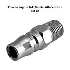 Pino de Engate 1/4" Macho Alta Vazão - PM 20